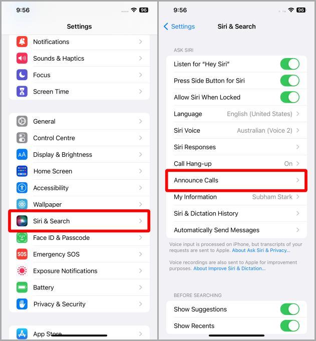 如何在 iPhone 上宣布來電和通知