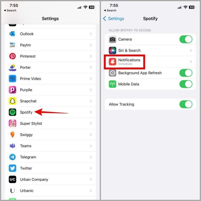Android 和 iPhone 上的 Spotify 鎖定畫面上不顯示的 8 個修復