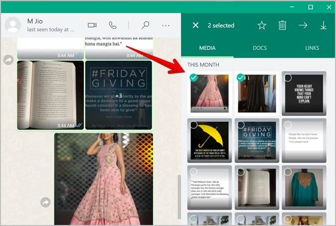 如何從 WhatsApp 下載多張照片或視頻