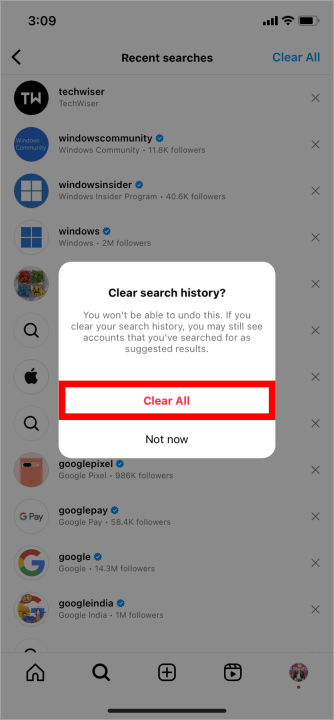 清除 Instagram 搜尋紀錄的 5 種方法