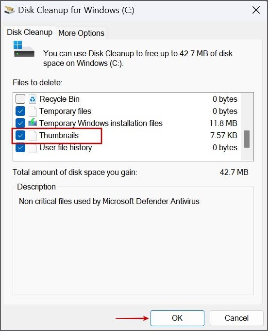 13 修正了 Windows 中檔案總管不顯示檔案的問題