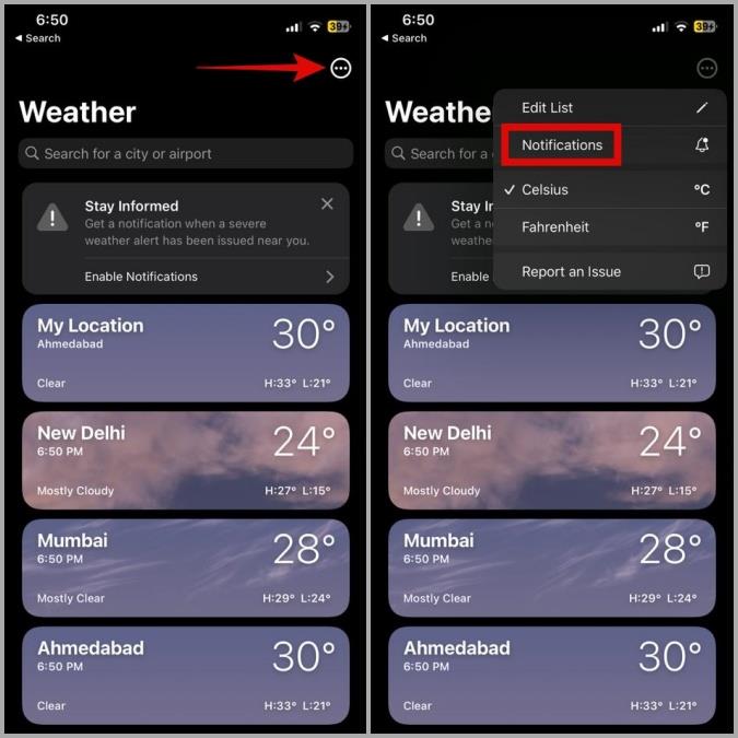 如何在 Android 和 iPhone 上停用天氣警報