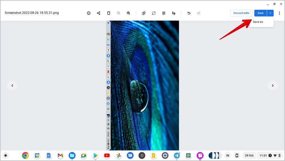 如何在 Chromebook 上編輯圖片或螢幕截圖