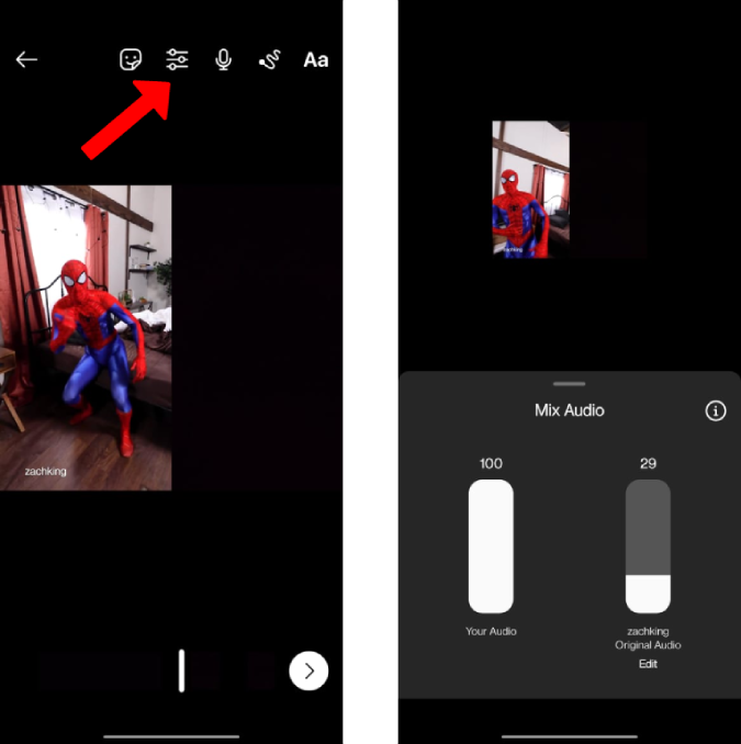 如何使用 Remix 在 Instagram Reels 上製作 TikTok 風格二重奏