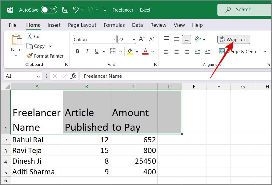 如何在 Excel 和 Google Sheets 中換行文本
