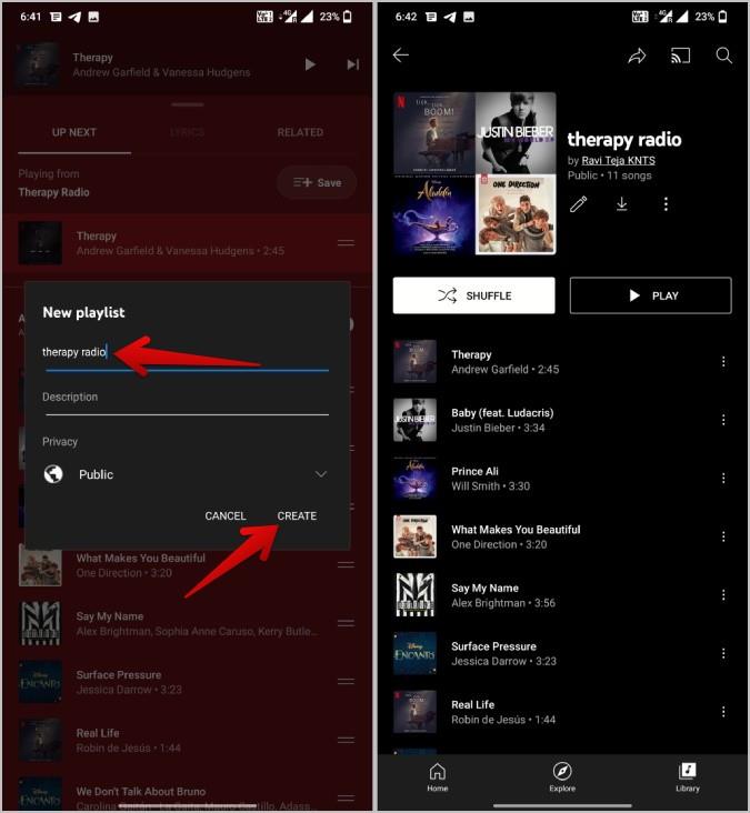 在 YouTube Music 上建立和保存播放清單的 4 種方法