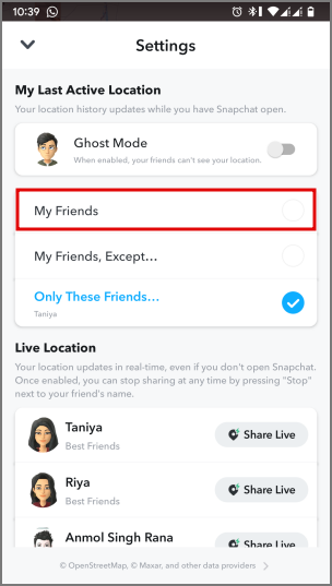 如何在 Snapchat 上使用 Snap 地圖