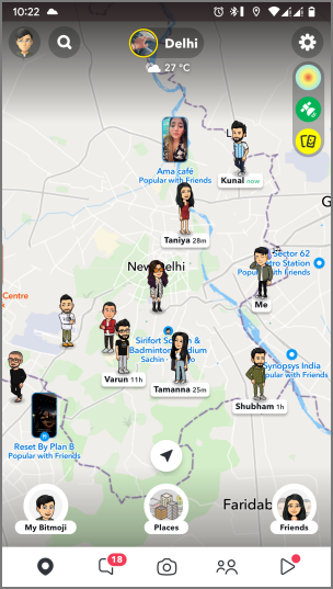 如何在 Snapchat 上使用 Snap 地圖