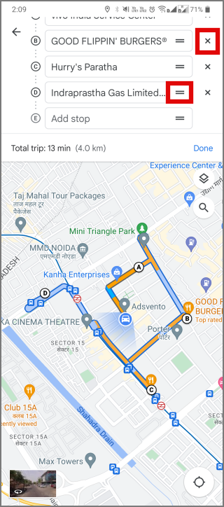 如何在 Google 地圖上規劃具有多個網站的路線