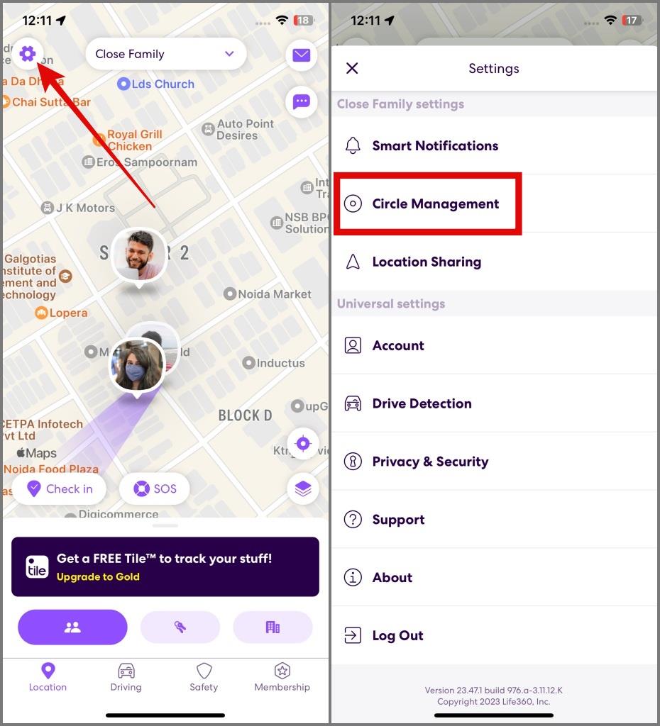 如何離開 Life360 圈子