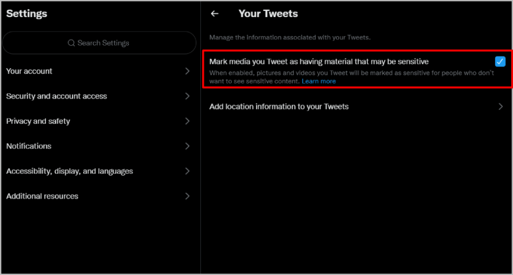 如何在 Twitter 上查看、發布和過濾敏感內容