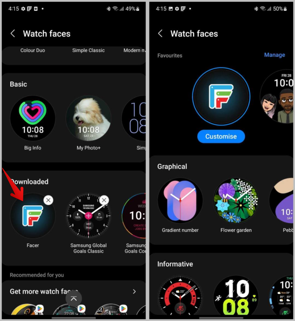 如何在三星 Galaxy Watch 上自訂錶盤