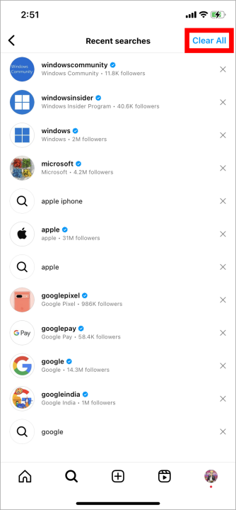 清除 Instagram 搜尋紀錄的 5 種方法
