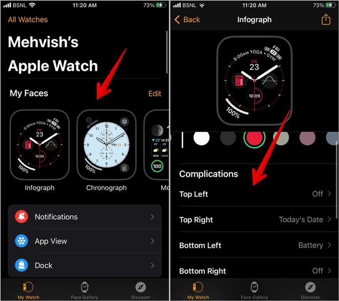 如何從 Apple Watch 錶盤新增、編輯或刪除複雜功能