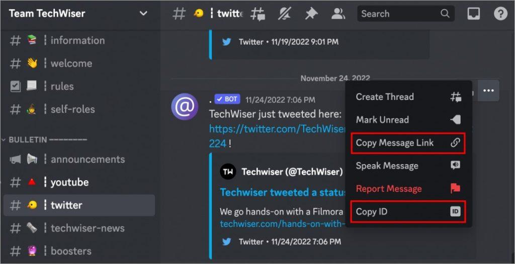 如何複製 Discord 設定檔、頻道、伺服器、訊息 ID 和鏈接