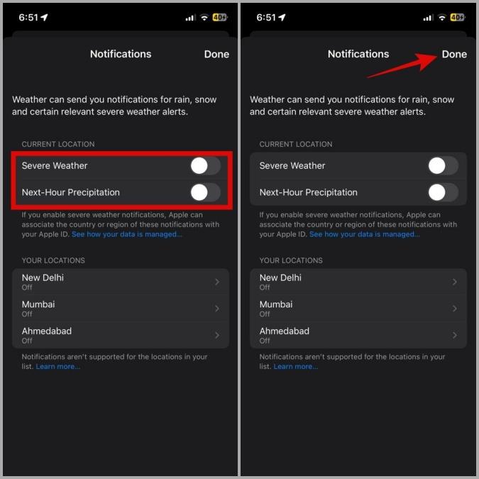 如何在 Android 和 iPhone 上停用天氣警報