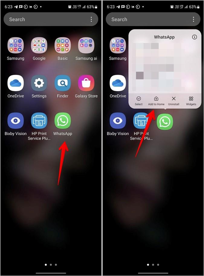 如何將 WhatsApp 應用程式圖示放在主畫面上