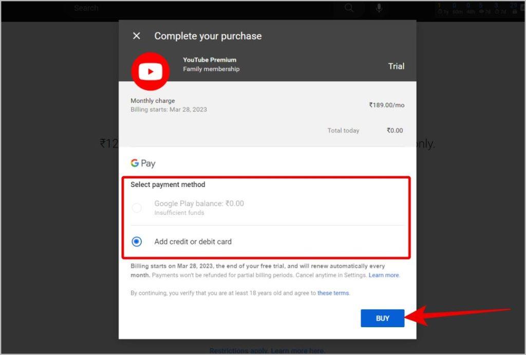 如何設定 YouTube Premium 家庭計劃