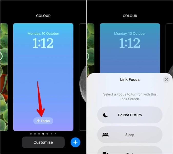 如何在 iPhone 上使用鎖定螢幕的對焦模式 (iOS 16)