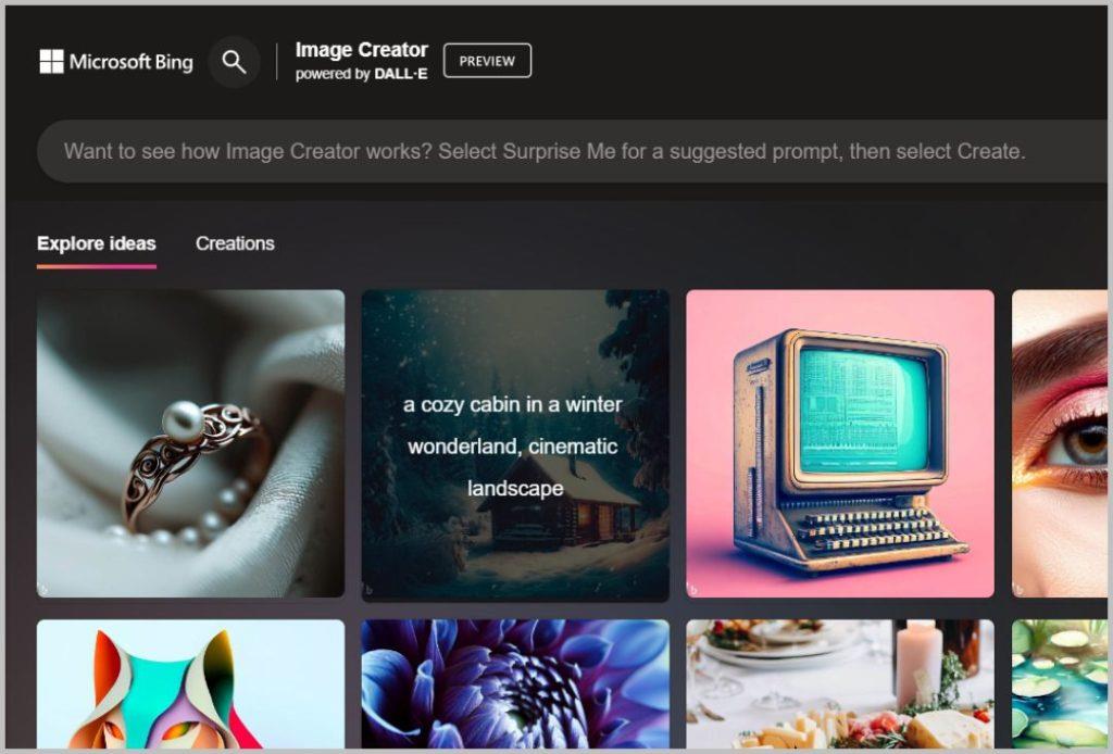 如何使用 Microsoft Bing Image Creator