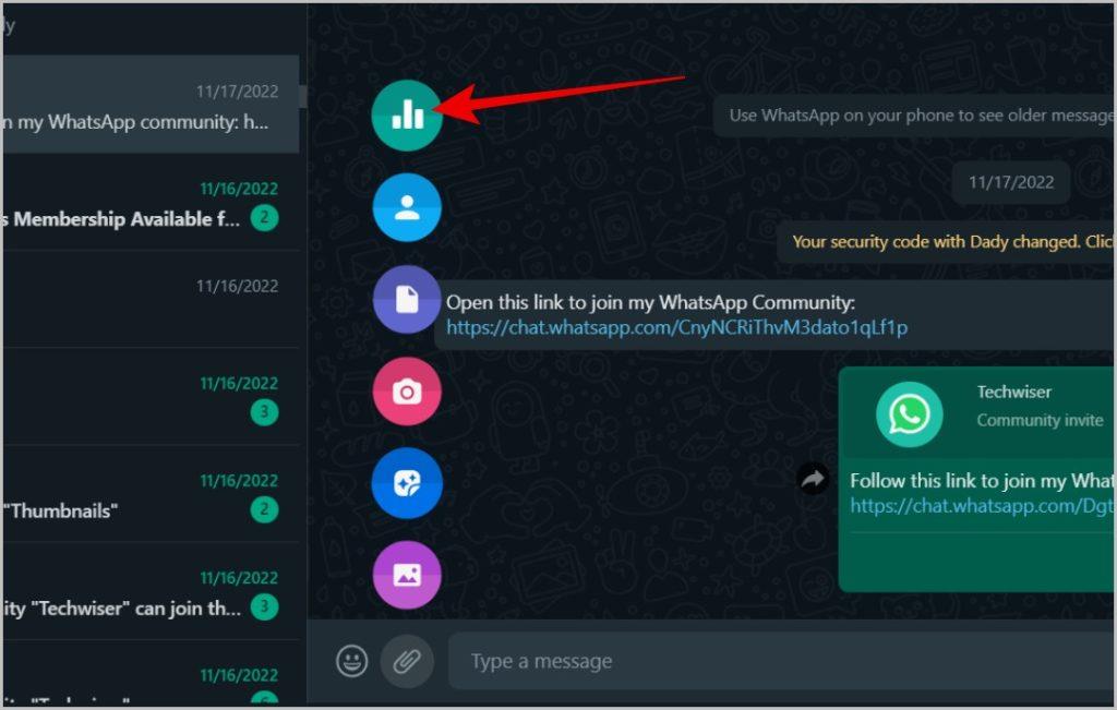 如何在 WhatsApp 行動版、桌面版和網頁版上建立投票