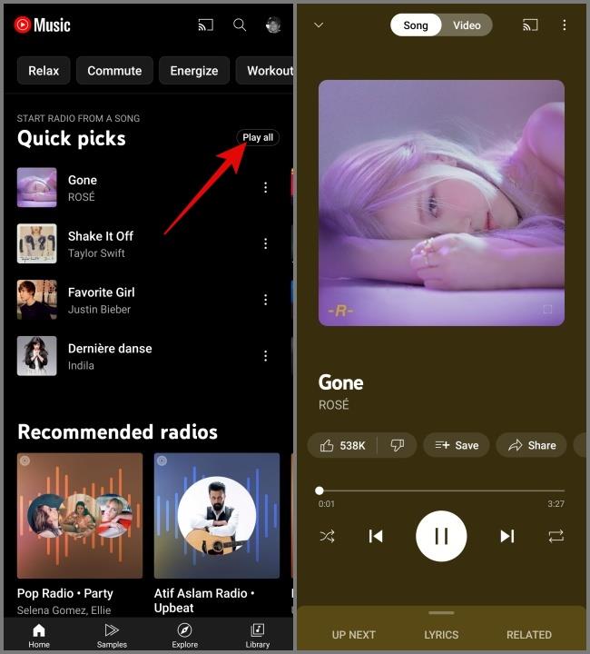 YouTube Music 上的符號和圖示有何意義