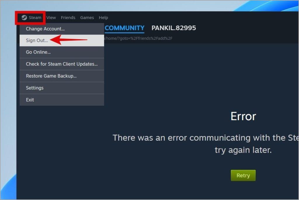 Steam 在 Windows 上陷入離線模式的 8 個修復