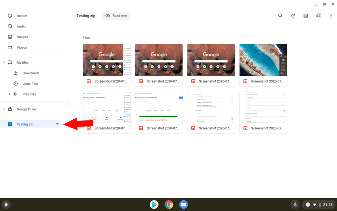 如何在 Chromebook 上壓縮和解壓縮文件