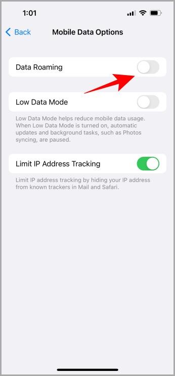 如何在 iPhone 上開啟數據漫遊