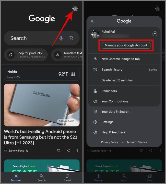 如何存取和刪除您的所有 Google 活動