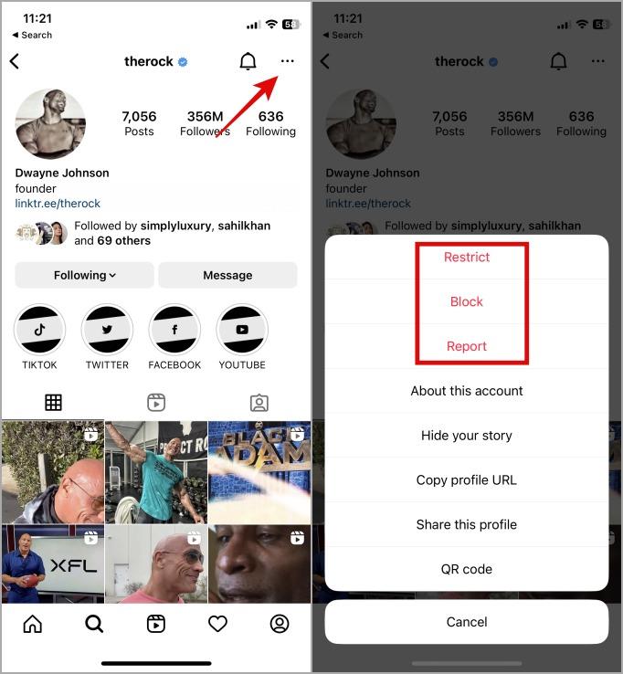 Instagram 封鎖、報告、限制：何時使用以及如何使用