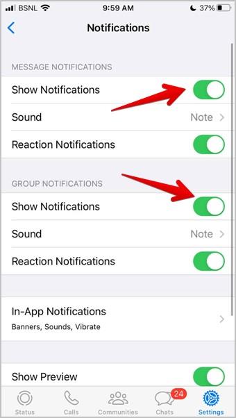 如何在 WhatsApp 上取消聊天、狀態、通話靜音