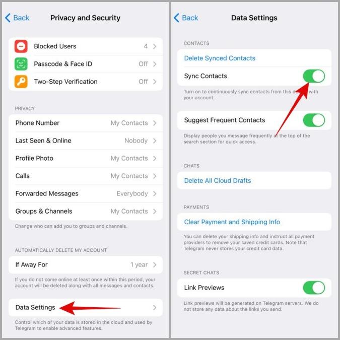 Telegram 在 Android 和 iPhone 上不同步聯絡人的 7 個修復