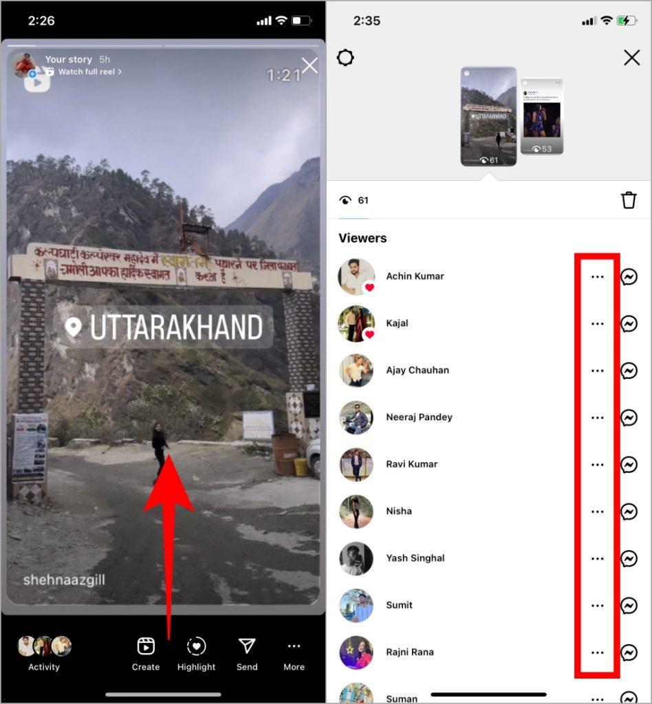如何在 Instagram 上向某人隱藏故事