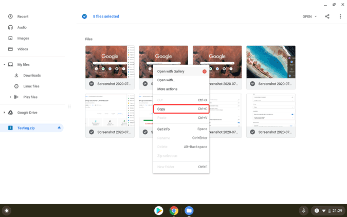 如何在 Chromebook 上壓縮和解壓縮文件