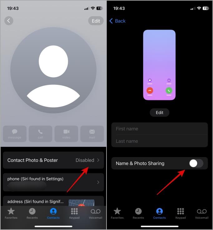 如何在 iPhone 上啟用和設定聯絡人照片和海報