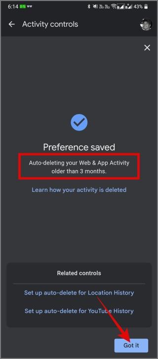 如何存取和刪除您的所有 Google 活動