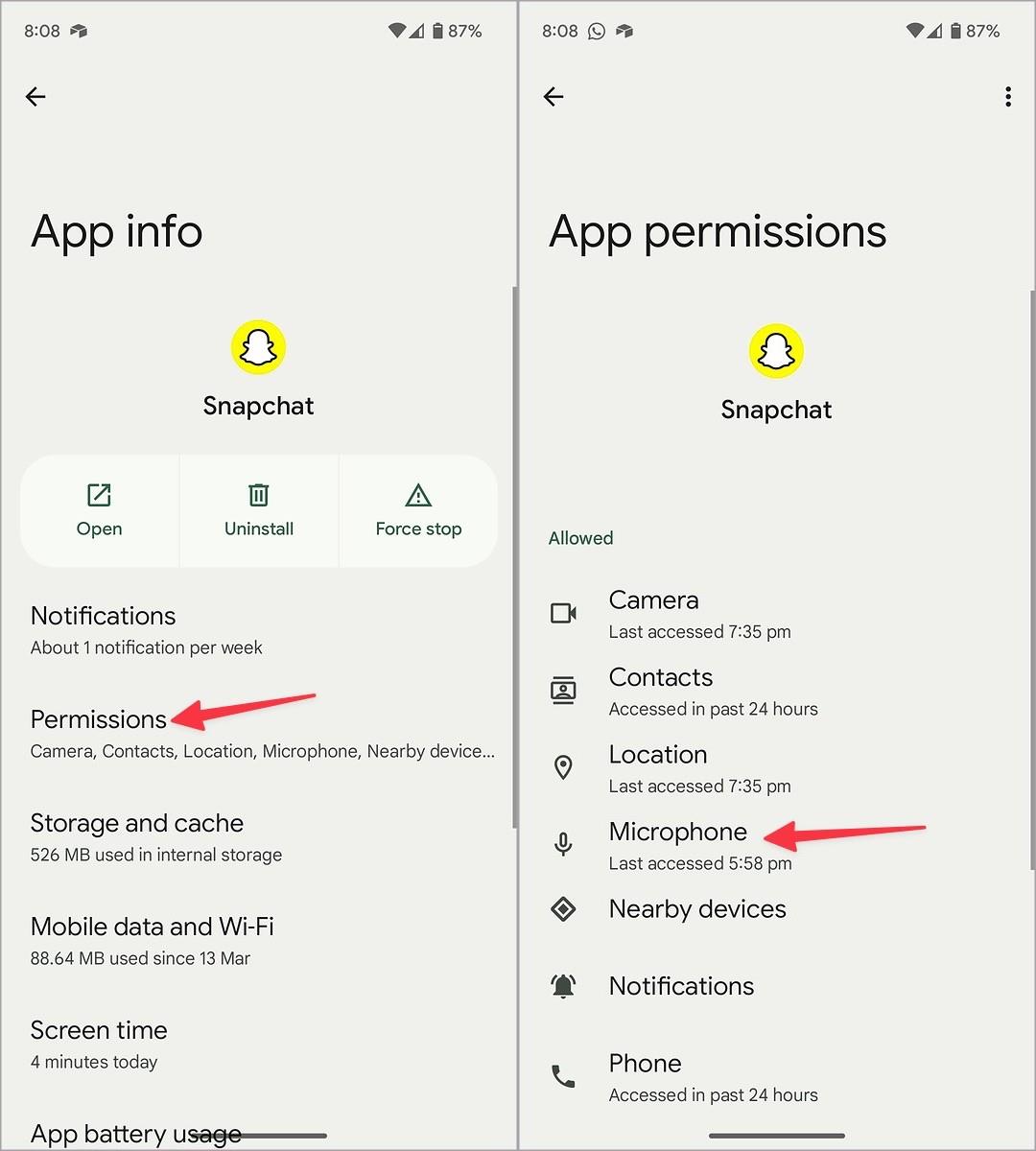 Snapchat 麥克風無法運作的 10 個修復