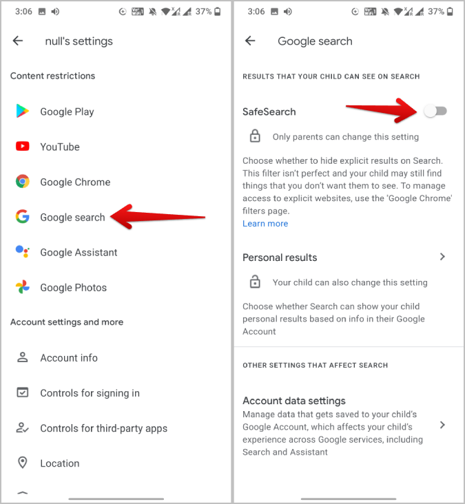 如何在 Google 搜尋上開啟/關閉安全搜尋