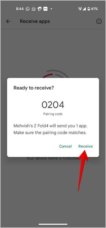 如何將應用程式從 iPhone 或 Android 發送到另一部手機