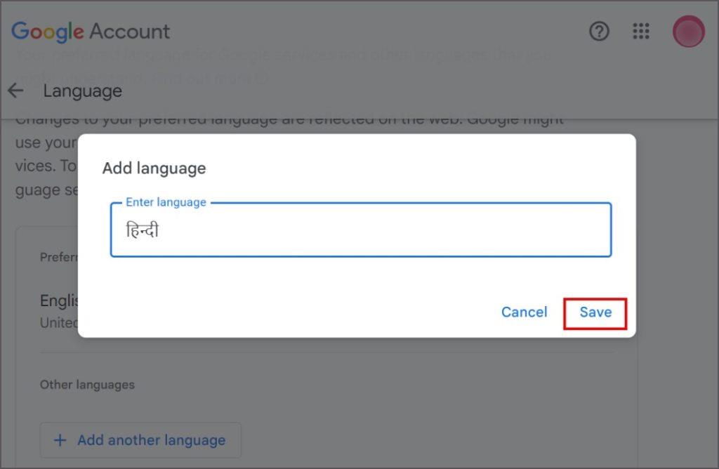 如何變更 Google 帳戶中的語言