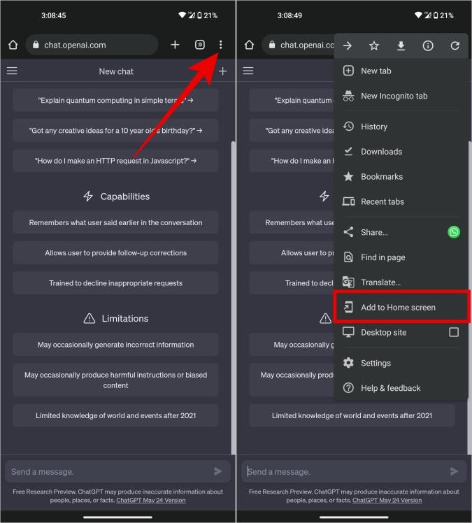 如何在iPhone和Android上快速使用ChatGPT
