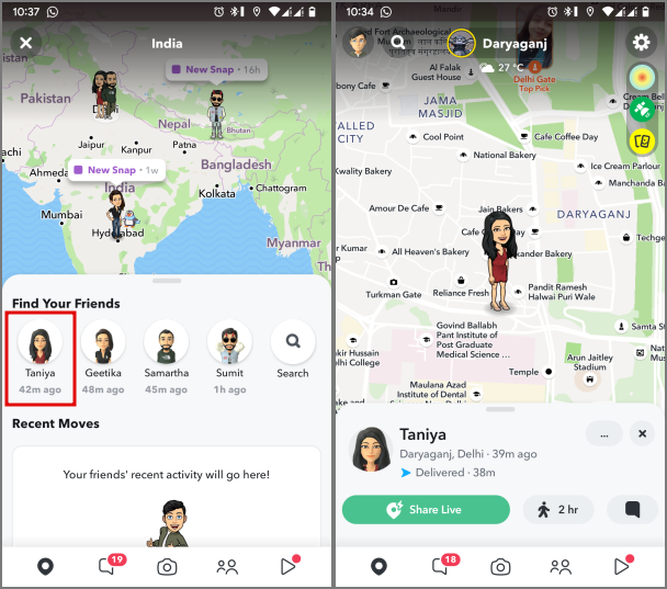 如何在 Snapchat 上使用 Snap 地圖