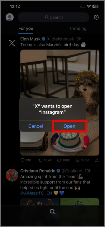 如何將推文從 X (Twitter) 分享到 Instagram