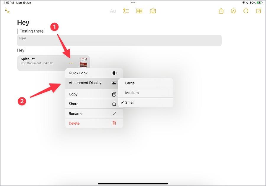 如何在 Apple Notes 註解 PDF
