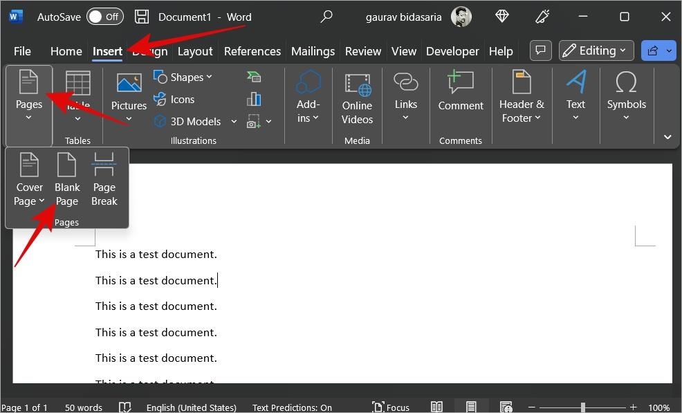 如何為 Microsoft Word 新增頁碼和頁碼