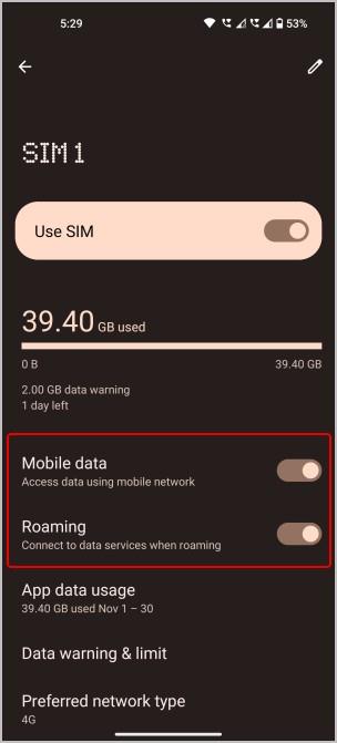 如何在三星和其他 Android 手機上開啟/關閉數據漫遊