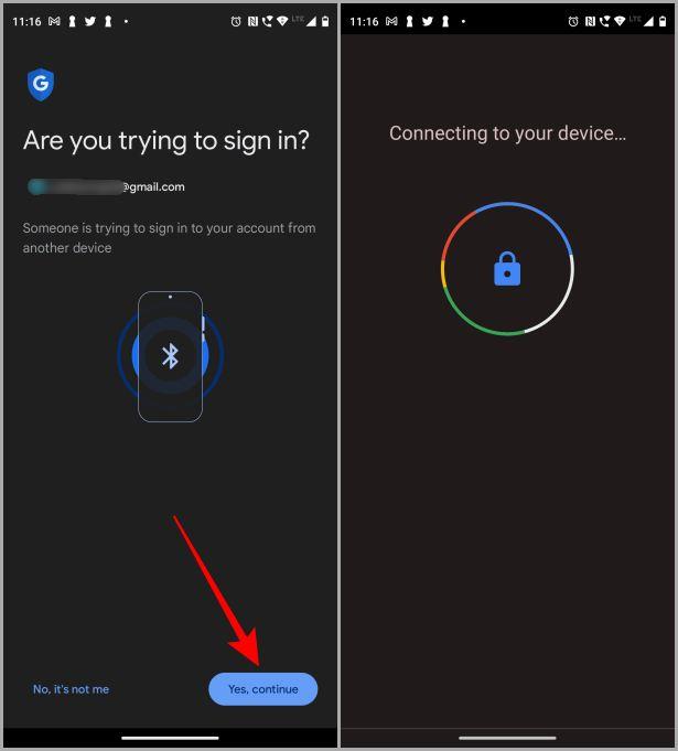 如何使用手機作為 Google 帳戶的（藍牙）安全金鑰
