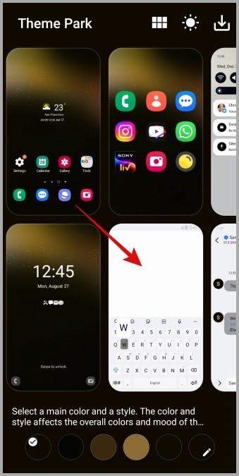 如何更改三星 Galaxy 手機上的主題
