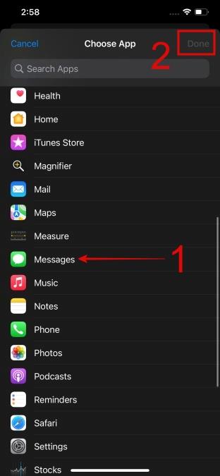 如何透過自動化鎖定 iPhone 上的消息